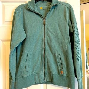 Ladies Carhartt zip up sweatshirt sage green